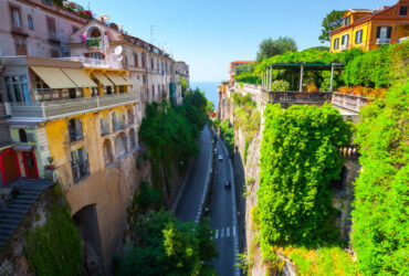 Typical views on the streets the city Sorrento, Naples, Campania, Italy.